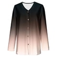 thumbnail image 3 of Womens Plus Size Fall Clothes, Cardigan for Women Fashion Loose Fit Ombre Tie Dye V Neck Button Down Long Sleeve Cardigan Sweaters, 3 of 5