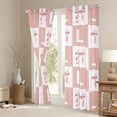 thumbnail image 3 of Erosebridal Cute Coquette Bowknot Curtains Pack of 2 (42x84 Each),Girls Pink L Alphabet Curtains Blackout For Bow Lovers, 3 of 7