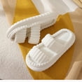 thumbnail image 3 of Guardurnaity Pantuflas de pana con memoria, de algodón, con suela gruesa, para interiores, cálidas, a la moda, de EVA, para fascitis plantar, Calzado 40-41 (en realidad 39-40), 3 of 6