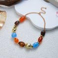 thumbnail image 5 of NICKSUN Boho Vintage Contrast Color Resin Beaded Choker Necklace, Irregular Multicolor Stone Collar Jewelry, Ethnic Exotic Vacation Statement Necklace, 5 of 7