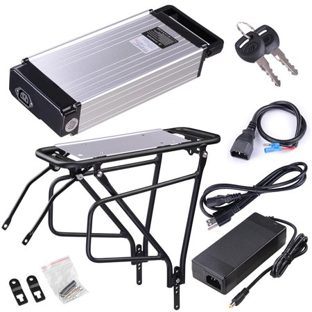 36V 14AH Lithium Electric Bicycle Battery Rear Rack Type w/ Holder Charger For 36V 500W 800W