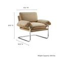 thumbnail image 3 of Ansel Accent Chair in Taupe, 3 of 9