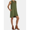 thumbnail image 3 of Time and Tru Double Cloth Dresses (Women's), M, 3 of 4