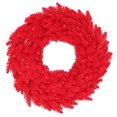 thumbnail image 1 of Vickerman Couronne de Noël Artificielle en Sapin Rouge 36 Pouces et 100 Lumières LED Rouges, 1 of 4