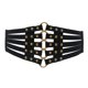 thumbnail image 1 of Cinturón de corsé negro para mujer Moda Retro Goth Underbust Pretina Día de la madre Regalos y Halloween brillar Electrónica, 1 of 5