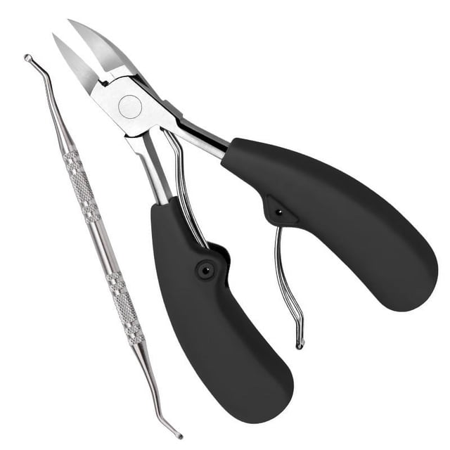 Cortaúñas para podólogos, cortaúñas profesionales para uñas gruesas y encarnadas para hombres y personas mayores, cortaúñas para pedicura, herramienta de aseo con hoja curva súper afilada