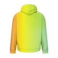 thumbnail image 4 of UVEASISHA Chandails à Capuche Graphiques pour Hommes Tendance Dégradé Imprimé Chandail à Capuche Manches Longues Cordon de Serrage Hipster Décontracté Chandail avec Poche Offres du Jour, Jaune, m, 4 of 5