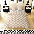 thumbnail image 2 of Erosebridal Vintage Checkered Bed in a Bag Full size, Square Geometric Bed Set, Buffalo Check Decor, Reversible, 2 of 5