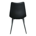 thumbnail image 4 of Alibi Contemporary Faux Leather Dining Chair - Set of 2 - Matte Black, 4 of 5