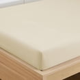 thumbnail image 4 of Sábana bajera ajustable Sweet Home Collection, tamaño king, beige y crema, 4 of 5