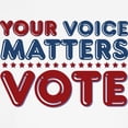 thumbnail image 3 of CafePress - Your Voice Matters Ringer T - 100% Cotton Ringed T-Shirt, 3 of 4