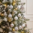 thumbnail image 6 of NWQKYZGH 24PCS Shatterproof Plastic Christmas Baubles Matte Shiny Glitter Hanging Ornament Balls for Indoor Outdoor Xmas Tree Holiday Festival Decor -1.2IN, 6 of 6