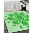 thumbnail image 3 of Ahgly Company Machine Washable Indoor Rectangle Transitional Green Area Rugs, 7' x 9', 3 of 7