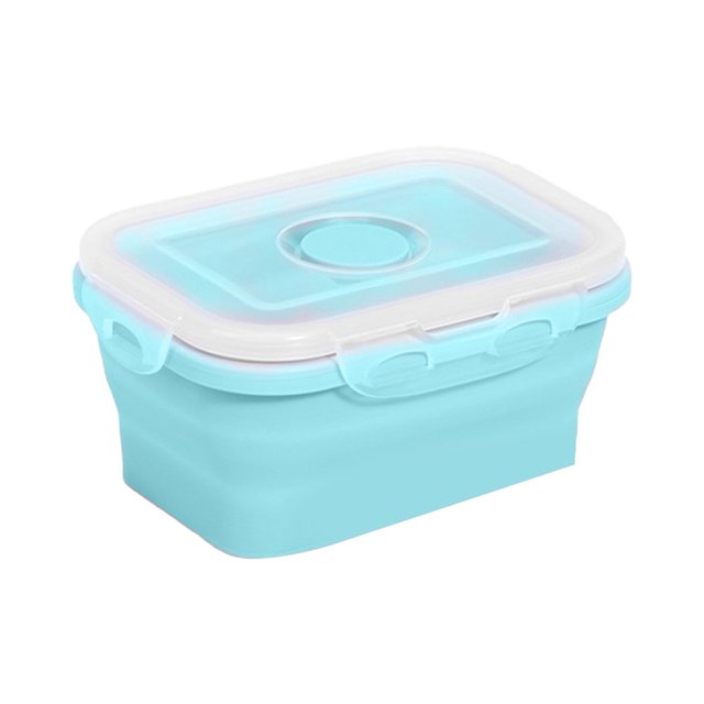 Folding Lunch Box Portable Lunch Box Compact Versatile 350ml/800ml Silicone Lunch Box Ideal for Office School Home