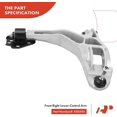 thumbnail image 5 of A-Premium 4Pcs Front Lower Control Arm and Upper Ball Joint Compatible with Ford Crown Victoria 2003-2005 & Lincoln Town Car 2003-2005 & Mercury Grand Marquis 2003-2005, Marauder 2003-2004, 5 of 8