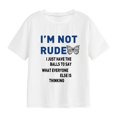 thumbnail image 4 of Camiseta para mujer con cuello redondo, camiseta básica simple, camiseta de manga corta para uso diario SG, 4 of 8