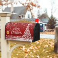thumbnail image 6 of Merry Christmas Mailbox Covers Magnetic Standard Size 25.5" X 21" Winter Snowflake Pine Mailbox Wraps Holiday Xmas Letter Post Box Cover for Home Garden Outdoor Yard, 6 of 6