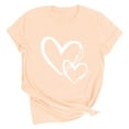 thumbnail image 4 of T-Shirt pour Femmes, Col Rond Décontracté à Manches Courtes Imprimé, Léger, 4 of 6