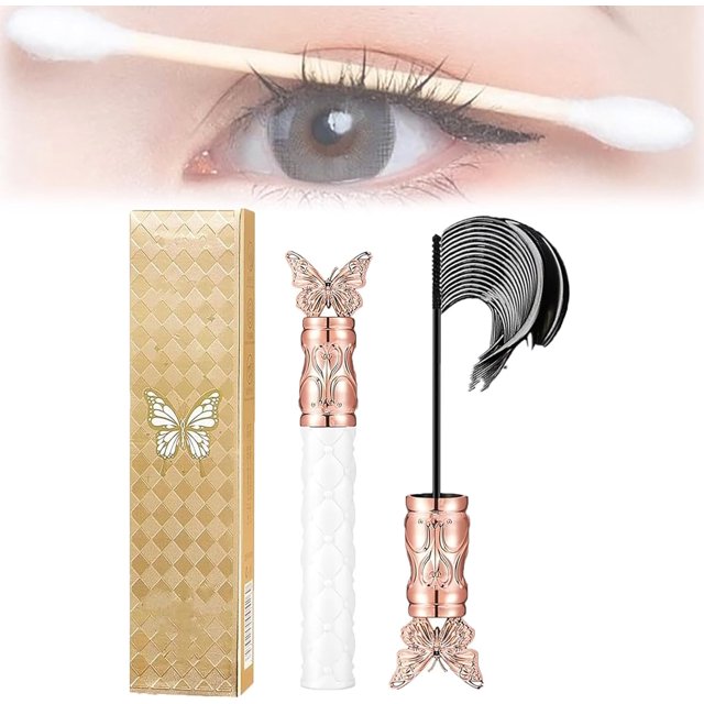 Filterseed Mascara, Lengthening and Curling Mascara, Thick, Curling, Long-Lasting Mascara, Waterproof, Sweat-Proof, Lengthening, Non-Smudged, Dramatic Lashes (1)