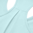 thumbnail image 5 of OIUUAK for Women Racerback Tank Tops, Loose Fit Athletic Workout Shirts Lightweight Breathable Summer Running Yoga Gym Tops Sleeveless, Light Green, 5 of 7