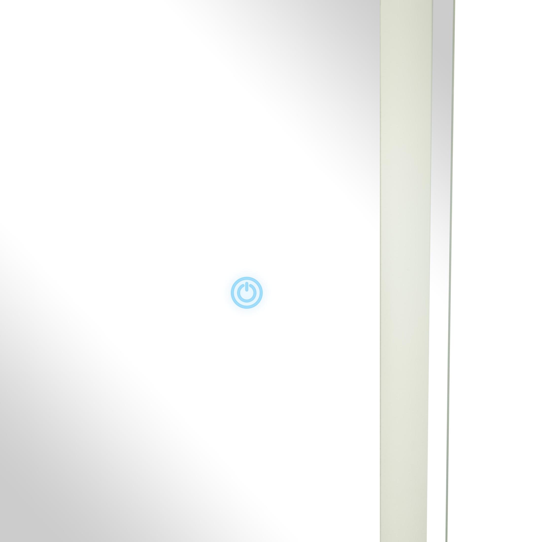 DecMode 26" x 67" Silver LED Mirror