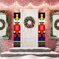 thumbnail image 2 of Nutcracker Christmas Decorations - Life Size Soldier Model Nutcracker Porch Signs - Xmas Decor Banners for Indoor & Outdoor, Home, Wall, Front, Door, Apartment Party - 11.8 inches x 70.86 inches, 2 of 8