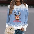 thumbnail image 2 of Christmas Sweatshirts For Women Round Neck Casual Long Sleeve Pullover Tops Winter Clothes, 2 of 6