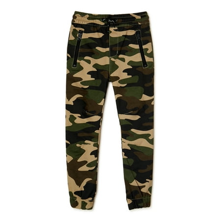 Tony Hawk Boys Zipper Pocket Twill Jogger Pant, Sizes 4-16