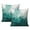 Watercolor Teal Green, variant on Watercolor Teal Green Throw Pillow Covers 16"x16", Set Of 2, Linen Study Sofa Cushion Cover Indoor Living Room Home Decor