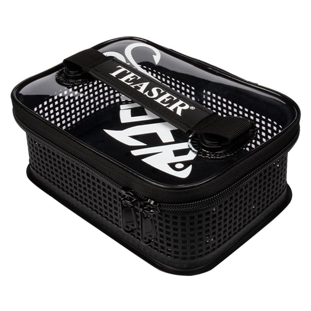 4uds. Caja de anzuelos de cebo para señuelo de pesca, portátil, señuelo para anzuelo, cebo falso (tamaño mediano)