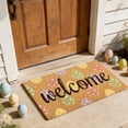 thumbnail image 6 of YingYouFu Easter Welcome Mat Outdoor, Rabbit Egg Coir Doormat for Front Entryway, Absorbent Non Slip Rug with Rubber Backing for Spring Porch Decoration, 6 of 6