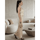 thumbnail image 4 of Conjunto 2 Piezas Elegante, Top Ajustado con Botones y Pantalón Palazzo con Rayas, Look Chic y Estilizado para Mujer, 4 of 5