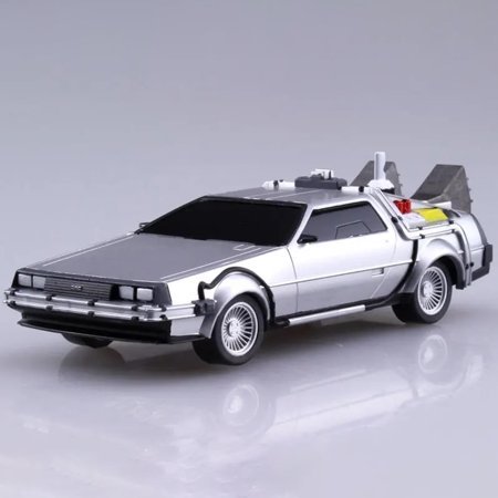 青島文化教材社 ムービーメカシリーズ No.12 バック・トゥ・ザ・フューチャー プルバック Part.2 タイムマシン 1/43スケール プラモデル