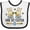 White and Black, variant on Inktastic 1st Easter Twin Boys Bunny Boys Baby Bib