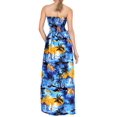 thumbnail image 5 of HAPPY BAY Women's Beach Summer Ruched Tube Top Maxi Evening Dress Strapless Dresses for Women One Size Sunset, Palm Tree, 5 of 5