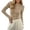 Beige, variant on Trendfront Womens Polka Dot T Shirts V Neck Short Sleeve Casual Loose Fit Summer Tunic Tee Tops for Women