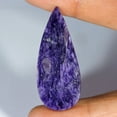 thumbnail image 3 of 27.05Cts Natural Purple Flashy Charoite Pear Cabochon Gemstone For Jewelry, 3 of 3