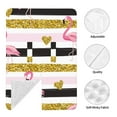 thumbnail image 4 of Car Seat Cover Baby, Gold Glittering Hearts and Flamingos Baby Car Seat Cover for Baby Boys Girls Newborn , Infant Car Seat Canopy Cover Nursing Breastfeeding Cover Warm Blanket, 4 of 7