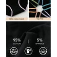thumbnail image 6 of INNERSY Girl's Cotton Underwear Split Hipster Panties for Teens 6-Pack (12-14 Years,Black), 6 of 7