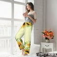 thumbnail image 6 of Picia Sunflowers On A Yellow Background Womens Soft Woven Cotton Elastic Waistband Sleep Pajama Pant Lounge Sleep Pant With Pockets And Drawstring-Medium, 6 of 9