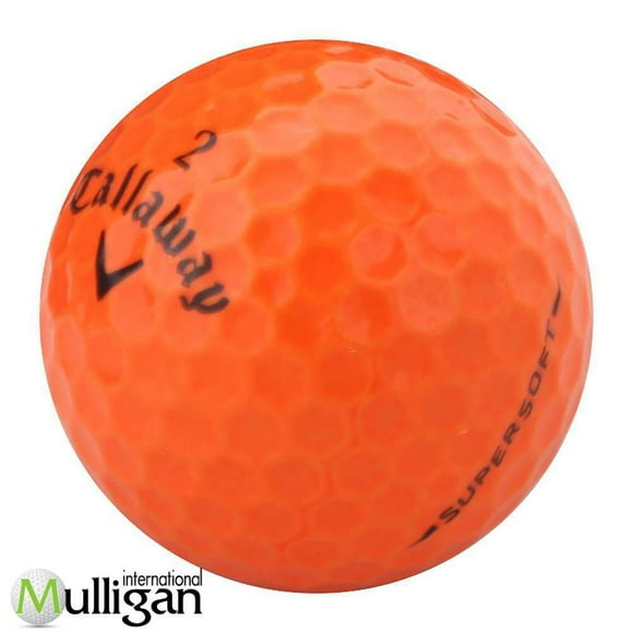 Mulligan - 12 Callaway Supersoft 5A Recycled Used Golf Balls, Orange