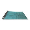 thumbnail image 2 of Ahgly Company Indoor Round Solid Light Blue Modern Area Rugs, 4' Round, 2 of 4