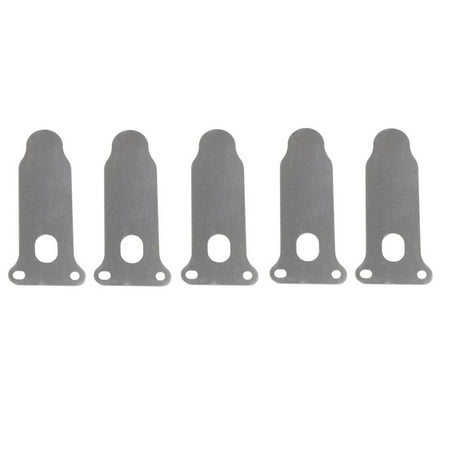 

BCLONG 5Pcs Valve Plates Tongue Shape Metal Air Compressor Accessories 65mm Long