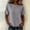 Gray, variant on CYMMPU Women's Linen Blend Crew Neck Short Sleeve T-Shirt, Ultra Loose Fit Design, Soft Breathable Casual Top for Daily Summer Wear Black S
