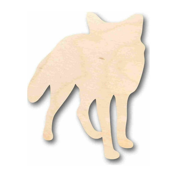 Unfinished Wood Fox Silhouette - Craft- up to 46" DIY 14" / 1/4"