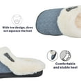 thumbnail image 4 of BERANMEY Comfy Slippers for Women Indoor Fluffy Women's Slip on Fuzzy House Slippers Memory Foam Slippers Scuff Outdoor Indoor Warm Plush Bedroom Shoes with Faux Fur Lining, 4 of 8