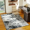 thumbnail image 3 of ASPILLOW Washable Rug 4x6 Black and White Soft Accent Rugs Foldable Low Pile Carpet for Dining Family Room Foyer Apartment Den, 3 of 6