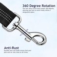 thumbnail image 3 of Anti Shock Dog Seat Belt For Cars, Adjustable Reflective Elastic Bungee Harness, 360 Degree Swivel Snap, Black, 3 of 5