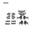 thumbnail image 3 of Vogacara Brazo de choque TowerSteering Hub Cup Set para 1/28 Wltoys K969 RC coche inferior brazos superiores aleación de aluminio RC Kits de construcción modelo titanio, 3 of 6
