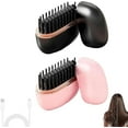 thumbnail image 1 of Glambrush Mini Hair Straightener,2-In-1 Mini Cordless Hair Straightener Comb With 3 Heat Settings,30s Fast Heating,Anti-Scald Shell,Hair Straightener For All Hair Types,Travel,Home Use (Black+Pink), 1 of 7